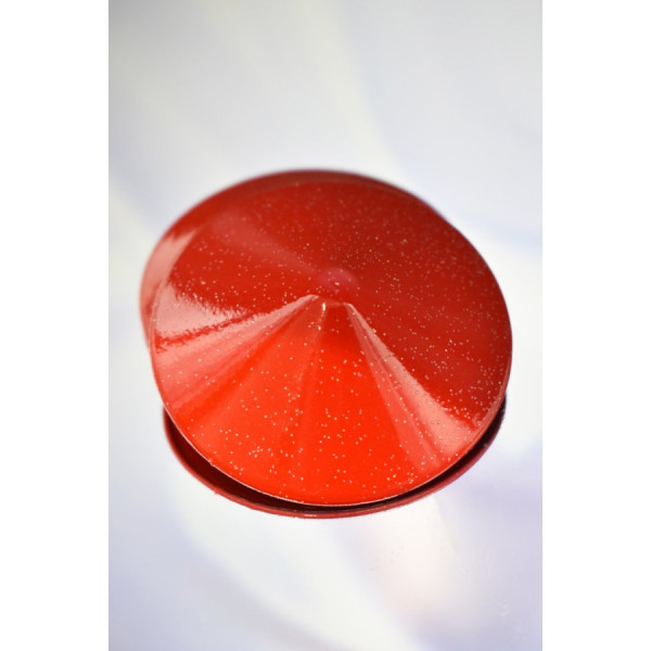Nipple Métal rouge Cache tétons cône 